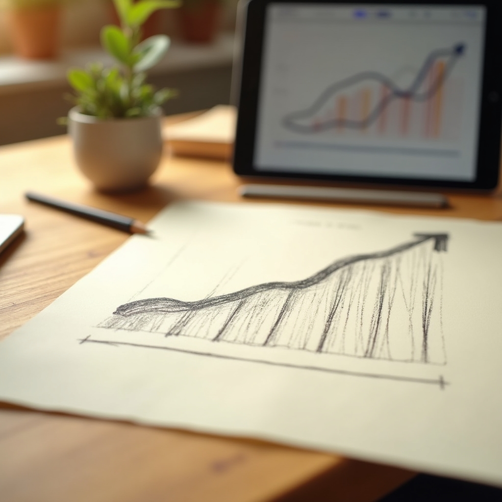 Grafico che mostra la crescita organica della reputazione online nel tempo